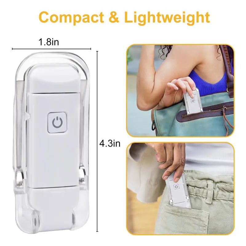 Lámpara de lectura LED recargable por USB para proteger los ojos.