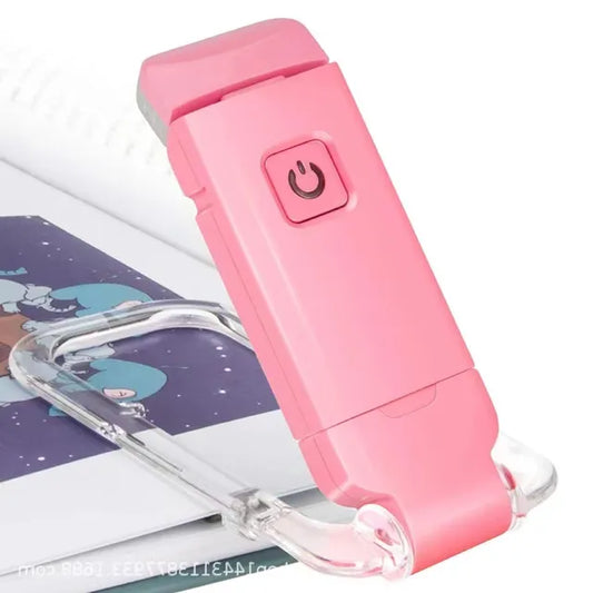 Lámpara de lectura LED recargable por USB para proteger los ojos.