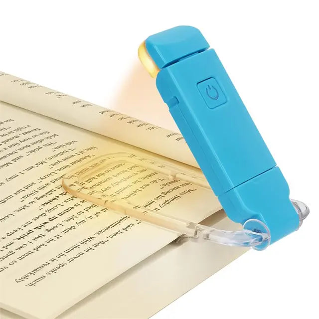 Lámpara de lectura LED recargable por USB para proteger los ojos.