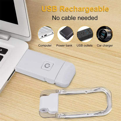 Lámpara de lectura LED recargable por USB para proteger los ojos.