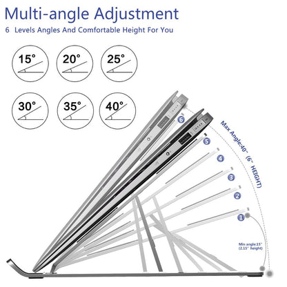 Soporte plegable para portátil, soporte ajustable para portátil